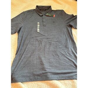 Travis Mathew Mens Golf Polo Shirt Heathered Charcoal Short Sleeve XL #27